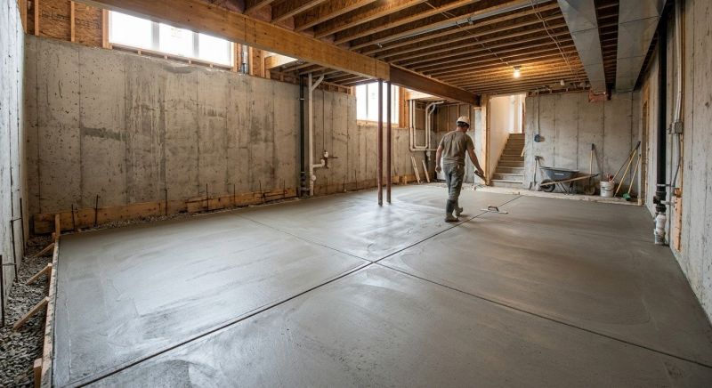 Basement Concrete Installation in Kitsap County, WA