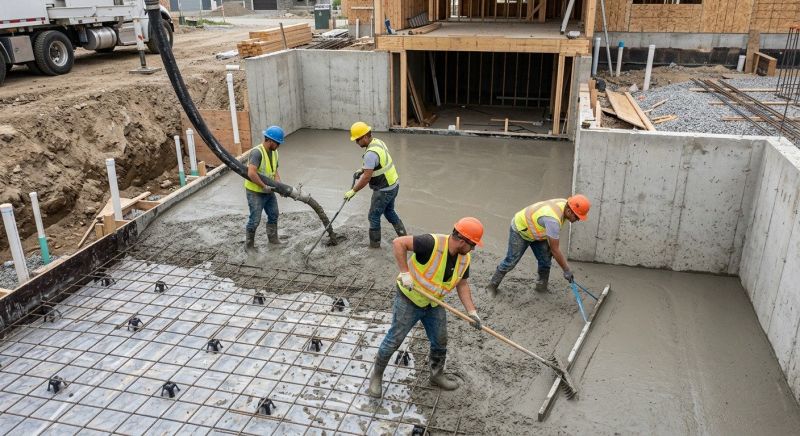 Basement Concrete Installation in Olalla, WA
