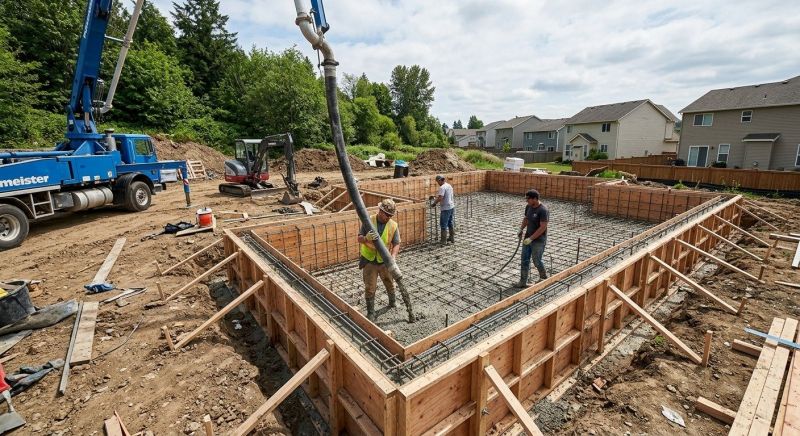 Concrete Foundation Installation in Kitsap County, WA