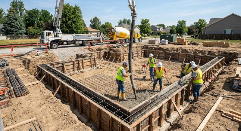 Foundation Construction in Fox Island, WA