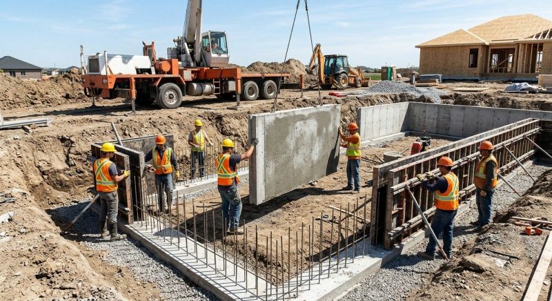 Foundation Wall Pouring in Belfair, WA