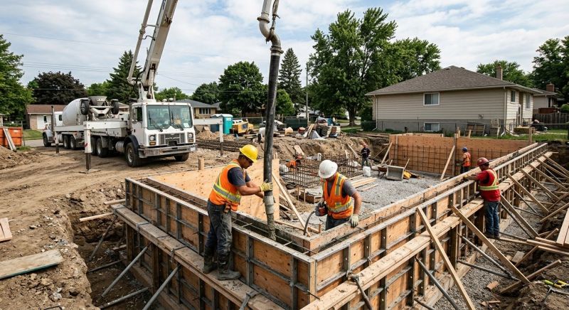 Foundation Wall Pouring in Kitsap County, WA