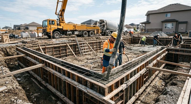 Foundation Wall Pouring in Port Gamble, WA