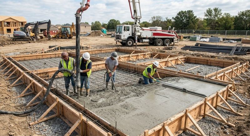 Foundation Wall Pouring in Poulsbo, WA